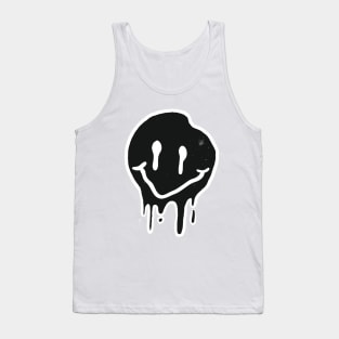 Black Smiley Tank Top